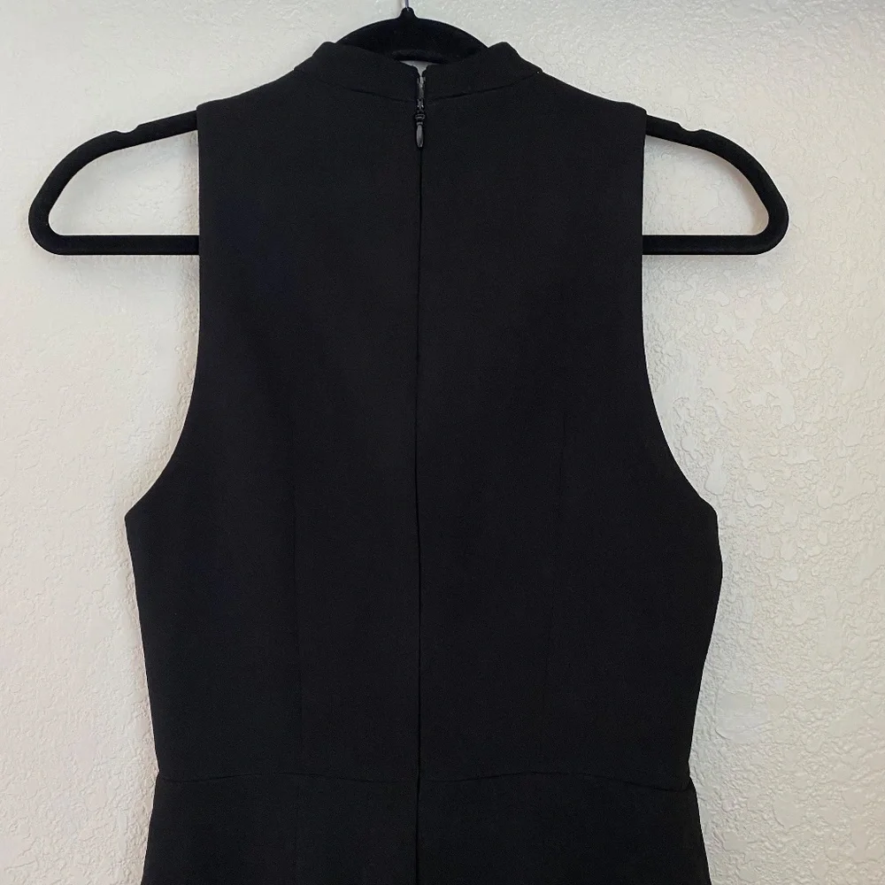 HOUSE OF CB 'Charlize'‎ Black Crystal Trim Dress /Size XS rhinestones NWOT